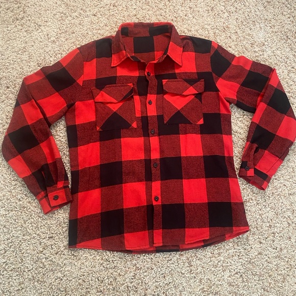 SHEIN, Small, Red and Black Flannel, - Picture 1 of 5
